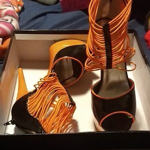 6" Neon Stilletoo with Elastic Band